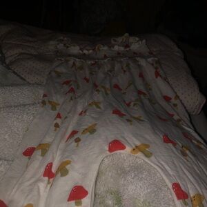 Adorable Mushroom Print Kids One Piece